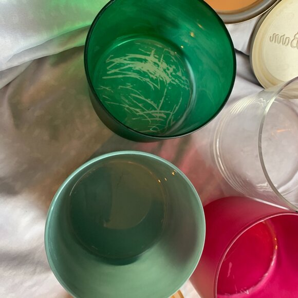 CANDLE JARS - 4 Empty Bath & Body Works, White Barn 3 Wick w/ lids, clean DIY - Picture 5 of 8